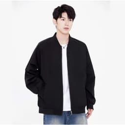 Áo khoác bomber dù tráng bạc hai lớp trượt nước cản gió cản bụi 7