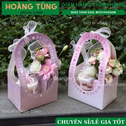 Combo 5 Túi BEST WISH Quai Xách Đựng Hoa Bánh, Hoa Nước Mang Đi 5