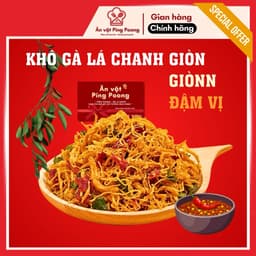 Khô Gà Lá Chanh Đặc Biệt Cao Cấp, Khô Gà Không Bột, Khô Gà Xé Ăn Liền, Sợi Mềm Đậm Vị Biếu Tết 8
