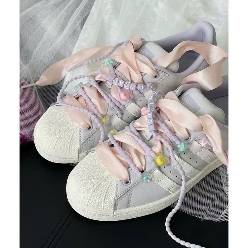 Giày Thể Thao Sò Cham Tím Pastel Hàng Có Sẵn Sale 36-40