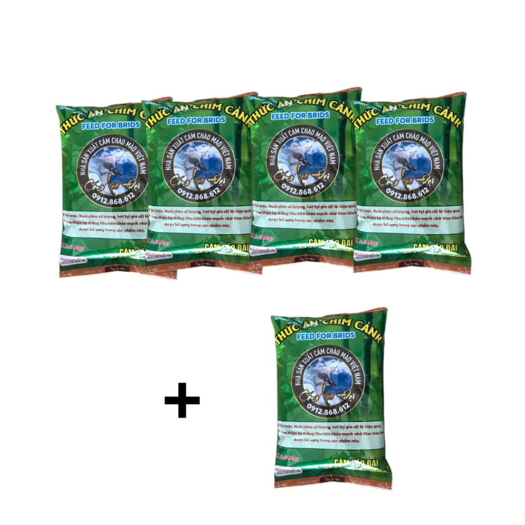 Combo 4 Tặng 1 Gói Tổng Hợp LÃo Đại 500Gr Sử Dụng Cho Tất Cả Các Dòng Chim Cảnh