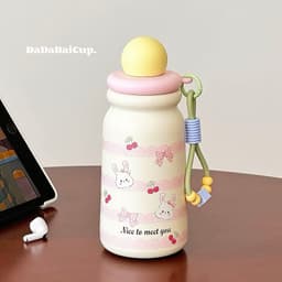 Bình giữ nhiệt nhỏ gọn dung tích 500ml , Ly giữ nhiệt dễ thương bằng inox 316 không gỉ -Bình nước giữ nhiệt VINBEO 7