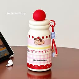 Bình giữ nhiệt nhỏ gọn dung tích 500ml , Ly giữ nhiệt dễ thương bằng inox 316 không gỉ -Bình nước giữ nhiệt VINBEO 8