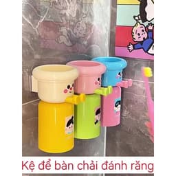 Kệ để bàn chải đánh răng giá để bàn chải đánh răng decor trang trí nhà tắm giúp bé thích đánh răng hơn 3