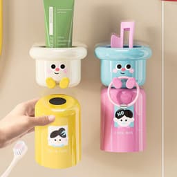 Kệ để bàn chải đánh răng giá để bàn chải đánh răng decor trang trí nhà tắm giúp bé thích đánh răng hơn 8