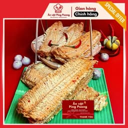 Khô Mực Nguyên Con Cán Mỏng, Mực Tẩm Gia Vị Ăn Liền Thơm Ngon, Hàng Loại 1 Không Bột (200g / 500g) 9