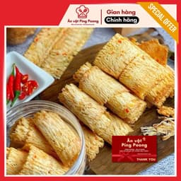 Khô Mực Nguyên Con Cán Mỏng, Mực Tẩm Gia Vị Ăn Liền Thơm Ngon, Hàng Loại 1 Không Bột (200g / 500g) 8