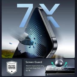 Cường lực bảo vệ màn hình ESR Tempered Glass kèm khung tự dán cho iphone Air 17 Pro/ProMax 6