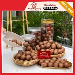 Hạt Macca Đắk Lắk Nứt Vỏ Size Đại - Ăn Liền, Béo Bùi, Không Chất Bảo Quản, Hạt Macca Biếu Tết 2