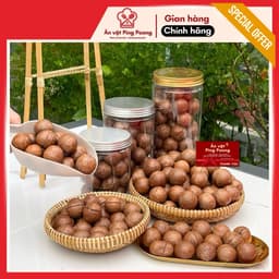 Hạt Macca Đắk Lắk Nứt Vỏ Size Đại - Ăn Liền, Béo Bùi, Không Chất Bảo Quản, Hạt Macca Biếu Tết 8