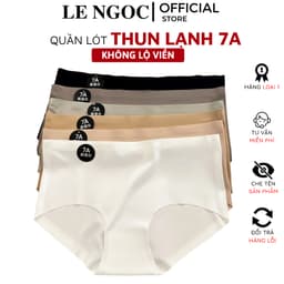 COMBO 10 Quần Lót Nữ Su Lạnh 7A Không Viền Không Đường May Đáy Cotton 2 Lớp Kháng Khuẩn Lê Ngọc 479 1