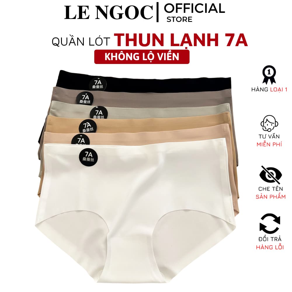 COMBO 10 Quần Lót Nữ Su Lạnh 7A Không Viền Không Đường May Đáy Cotton 2 Lớp Kháng Khuẩn Lê Ngọc 479