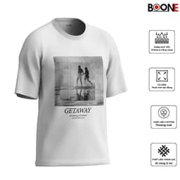 Áo thun Unisex Nam Nữ in hình GETAWAY, chất cotton 100% - BOONE - BNE00121 4