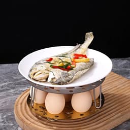 Vỉ Hấp Chân Gấp Gọn Inox 304, Vỉ Hấp Trứng Hấp Thức Ăn Đa Năng Gấp Gọn Khay Hấp Inox Tiện Lợi  3