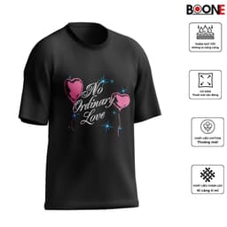 Áo thun Unisex Nam Nữ in hình NO ORDINARY LOVE, chất cotton 100% - BOONE - BNE00125 2