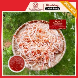 Khô Mực Dẻo Hấp Nước Dừa Thơm Ngọt Tự Nhiên Ăn Liền, Khô Mực Đỏ Hồng Sợi Hấp Dừa Đặc Sản Việt Nam 2