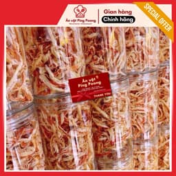 Khô Mực Dẻo Hấp Nước Dừa Thơm Ngọt Tự Nhiên Ăn Liền, Khô Mực Đỏ Hồng Sợi Hấp Dừa Đặc Sản Việt Nam 7