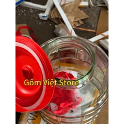 Bình thủy tinh ngâm rượu 35L (Dung tích thực 25 lít) – Ngâm sâm, đinh lăng, hoa quả, dược liệu 6