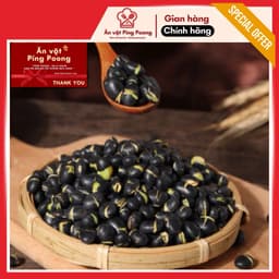 [Lon 350G] Hạt Đậu Đen Xanh Lòng Sấy Giòn Ăn Liền Vị Mặn, Hạt Đỗ Đen Xanh Lòng Sấy Khô Ăn Liền 4