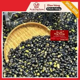 [Lon 350G] Hạt Đậu Đen Xanh Lòng Sấy Giòn Ăn Liền Vị Mặn, Hạt Đỗ Đen Xanh Lòng Sấy Khô Ăn Liền 5