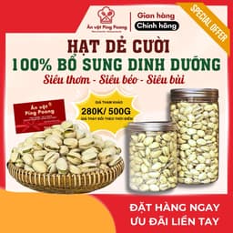 Hạt Dẻ Cười Không Tẩy Tự Nhiên Giòn Thơm Không Tẩy Khối Lượng 250G - 1KG 1
