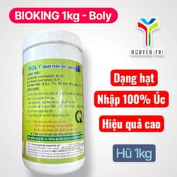 Phân Hữu Cơ Sinh học Rải Gốc giúp cho cây trồng giúp ra rễ, giải độc phèn, ngộ độc hữu cơ - bioking k 3