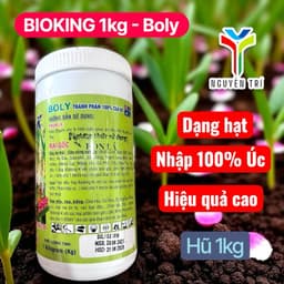 Phân Hữu Cơ Sinh học Rải Gốc giúp cho cây trồng giúp ra rễ, giải độc phèn, ngộ độc hữu cơ - bioking k 5
