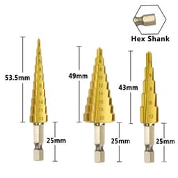 【HCM 24H/Giảm giá】Bộ 6 mũi khoan tháp đa năng - Mũi khoan cưa đa năng thép gió HSS mạ Titan siêu bền 8