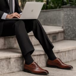 Giày Tây Nam LECOS LG4 Oxford Da Thật Đế Đúc Chống Mòn Gặp Đối Tác 3