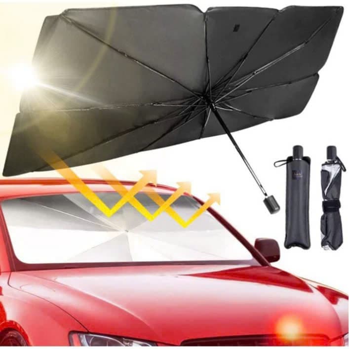 Ô che nắng kính lái ô tô, ô che nắng nhỏ gọn chắn nắng chống nóng hiệu quả tặng kèm bao da cao cấp