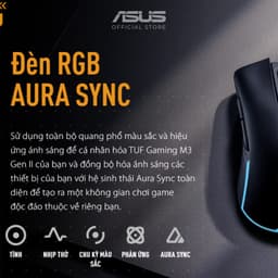 Chuột gaming Asus TUF GAMING M3 Gen II ĐEN 90MP0320-BMUA00 8000 DPI - IP56 BẢO HÀNH 2 NĂM 5