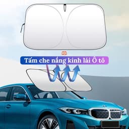Tấm che nắng kính lái ô tô cao cấp chắn nắng cách nhiệt gấp gọn phù hợp tất cả các dòng xe 9