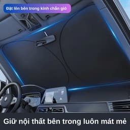 Tấm che nắng kính lái ô tô cao cấp chắn nắng cách nhiệt gấp gọn phù hợp tất cả các dòng xe 8