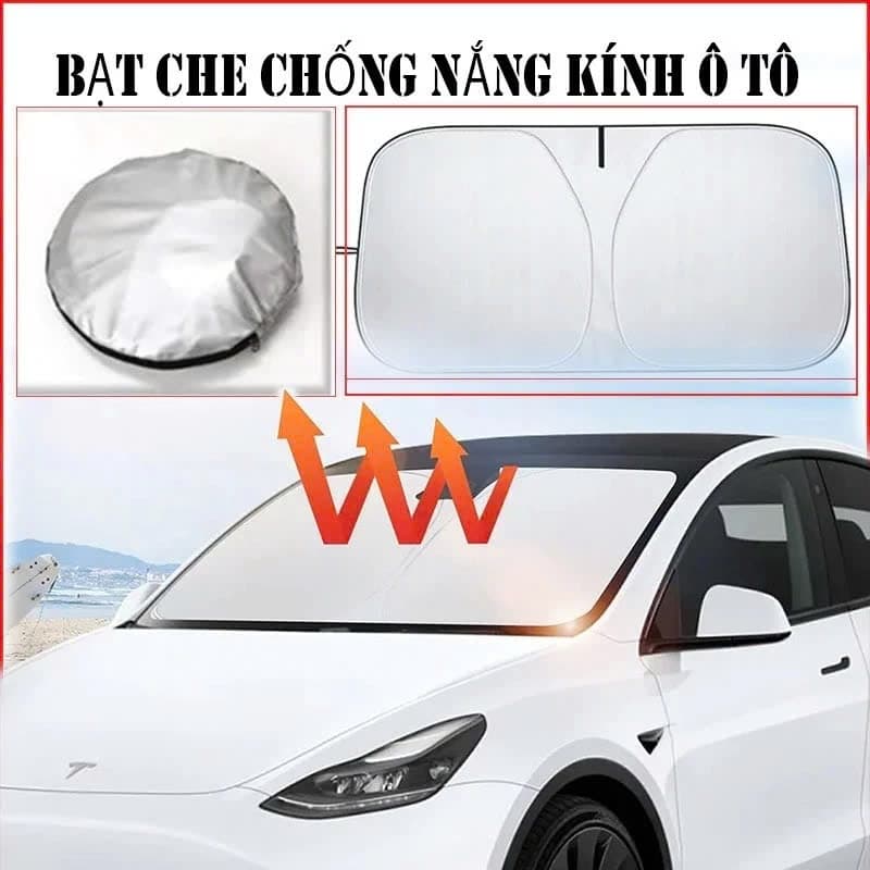 Tấm che nắng kính lái ô tô cao cấp chắn nắng cách nhiệt gấp gọn phù hợp tất cả các dòng xe