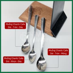 Combo 10 muỗng inox 430 Anpha Cook hàng Việt Nam chất lượng, pha cà phê, trà, pannacotta Mixmore 3