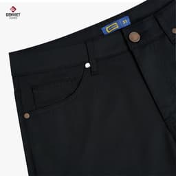 Quần đùi nam kaki GENVIET JEANS dáng ống đứng màu trơn co giãn nhẹ đứng form thoải mái basic dễ phối đồ 8975 4