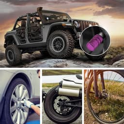 Nắp Van Lốp Bánh Xe Hợp Kim Nhôm Cho Xe Hơi Xe Máy Xe Đạp Nắp Vòi Van Lốp Xe Nắp Trang Trí 8