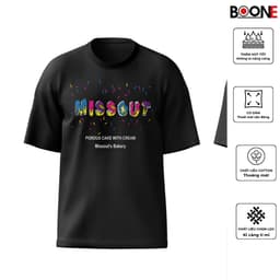 Áo thun Unisex Nam Nữ in chữ MISSOUT, chất cotton 100% - BOONE - BNE00119 3