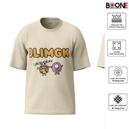 Áo thun Unisex Nam Nữ in hình BLIMGK, chất cotton 100% - BOONE - BNE00122 4
