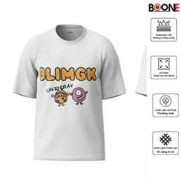 Áo thun Unisex Nam Nữ in hình BLIMGK, chất cotton 100% - BOONE - BNE00122 2