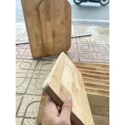 Mặt cầu thang làn từ gỗ ghép cao su 18mm phủ bóng 1 mặt 8