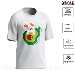 Áo thun BOONE BƠ DỄ THƯƠNG unisex nam nữ, chất cotton 100% 3
