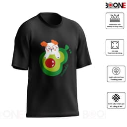 Áo thun BOONE BƠ DỄ THƯƠNG unisex nam nữ, chất cotton 100% 4