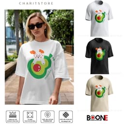 Áo thun BOONE BƠ DỄ THƯƠNG unisex nam nữ, chất cotton 100% 1