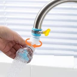 COMBO 6 Đầu Vòi Lọc Chống Bắn Nước Có Bộ Lọc Xoay 360 Độ - Đầu Lọc Nước 3 Tầng Kéo Dãn 12cm 6