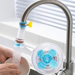 COMBO 6 Đầu Vòi Lọc Chống Bắn Nước Có Bộ Lọc Xoay 360 Độ - Đầu Lọc Nước 3 Tầng Kéo Dãn 12cm 3