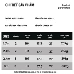 Cán Vợt Xsamtin 911 Cao Cấp 2