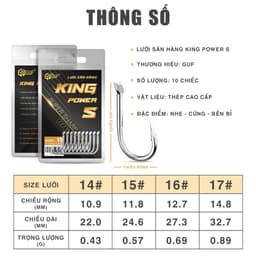 Lưỡi Câu GUF Săn Hàng King Power S 2
