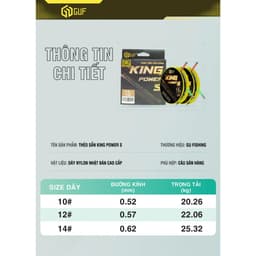 Trục Sẵn Săn Hàng KING POWER S 9