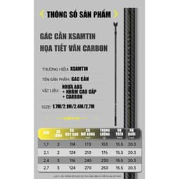 Gác Cần Xsamtin 911 Và 911S 9